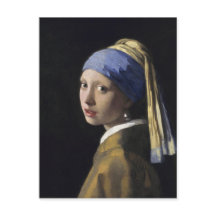 Rapariga com pérolas a ouvir por Johannes Vermeer