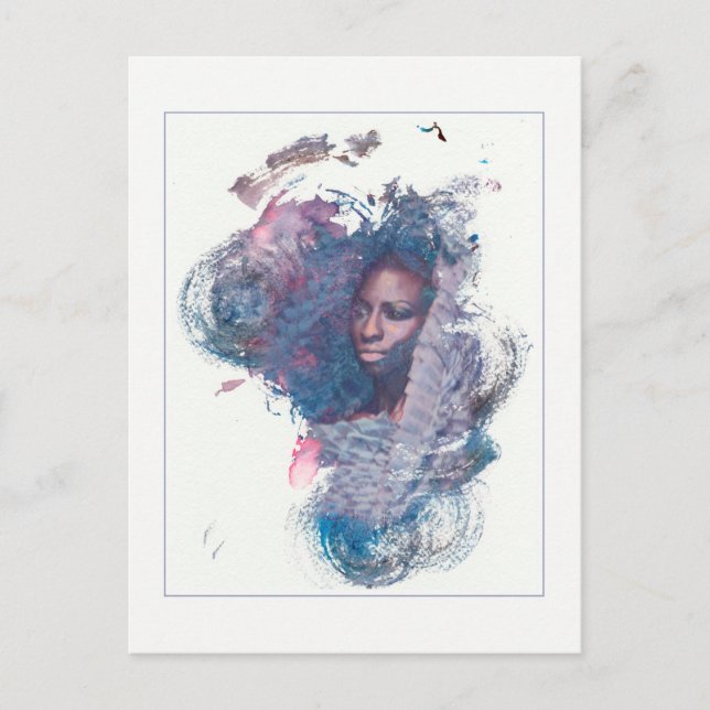 Cartão Postal Rapariga da África (Frente)