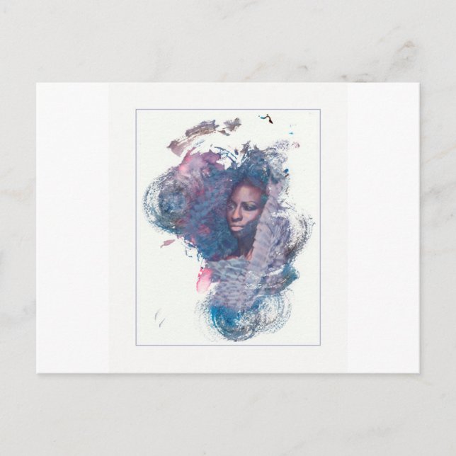 Cartão Postal Rapariga da África (Frente)