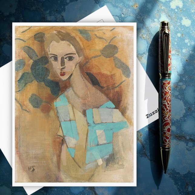 Cartão Postal Rapariga de Eydtkuhne, H.Schjerfbeck (Criador carregado)