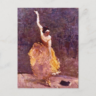 Cartão Postal Rapariga de Toulouse-Lautrec