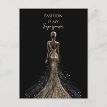 Rapariga de trás com brilho dourado vestido preto