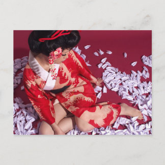 Cartão Postal Rapariga do Mundo Flutuante