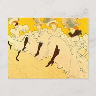 Cartão Postal Raparigas Dançando Tolouse-Lautrec Cartaz Arte Ama