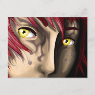 Cartão Postal Rapaz Aleatório No Modo Emo