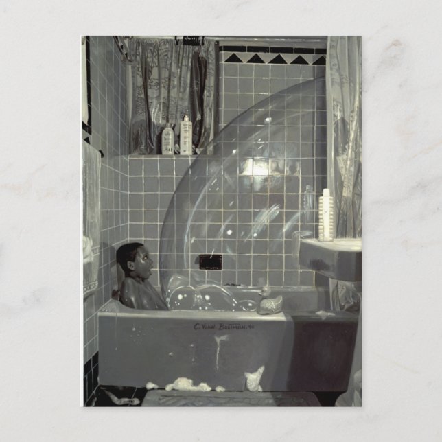 Cartão Postal Rapaz e a Bolha 1990 (Frente)