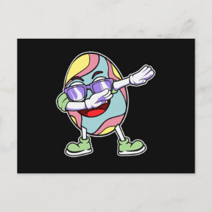 Cartão Postal Rapazes De Caça De Ovos Com Coelhinhos De Páscoa