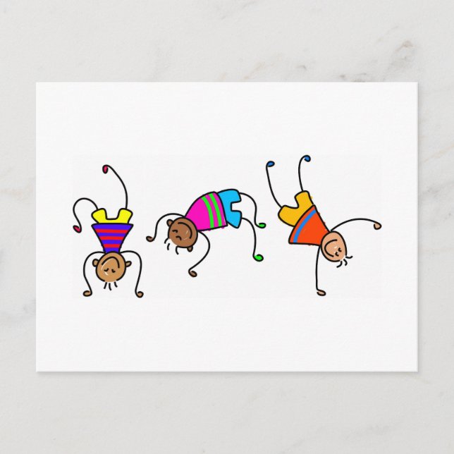 Cartão Postal Rapazes Divertidos (Frente)