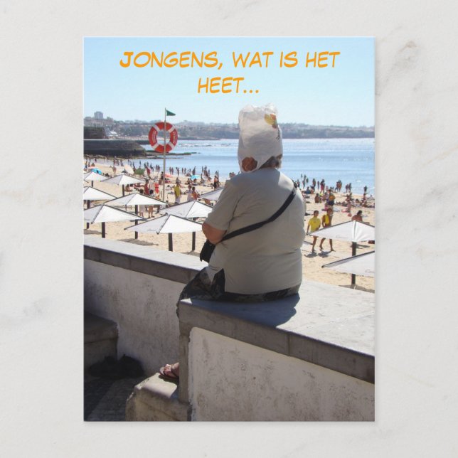 Cartão Postal Rapazes, engraçado assim (Portuguese Português) (Frente)