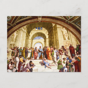 Cartão Postal Raphael, A Escola de Atenas (1509)