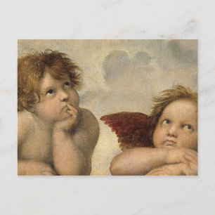 Cartão Postal Raphael Cherubs Angels