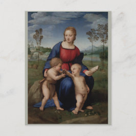 Cartão Postal Raphael Madonna do Goldfinch