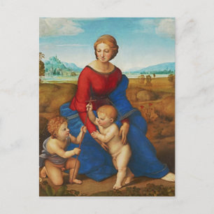 Cartão Postal Raphael: Madonna no Prado