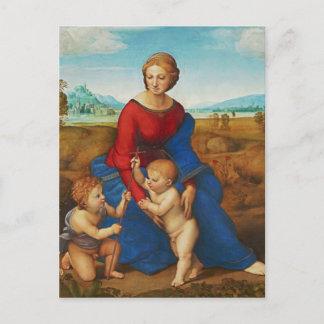 Cartão Postal Raphael: Madonna no Prado