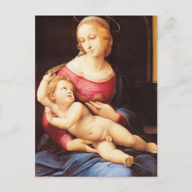 Cartão Postal Raphael Sanzio - Bridgewater Madonna (Frente)
