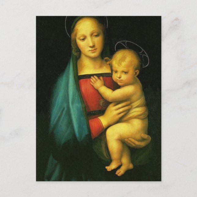 Cartão Postal Raphael Sanzio - Madonna del Granduca (Frente)