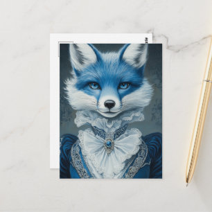Cartão Postal Raposa Azul
