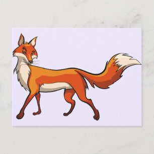 Cartão Postal Raposa-branca