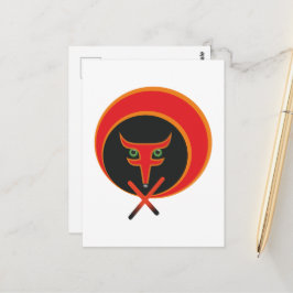 Cartão Postal Raposa da vida - Vermelho.