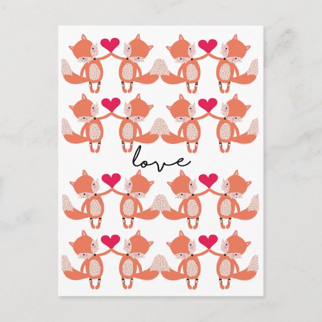 Cartão Postal Raposa do Amor (Frente)