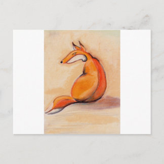 Cartão Postal Raposa Sentada