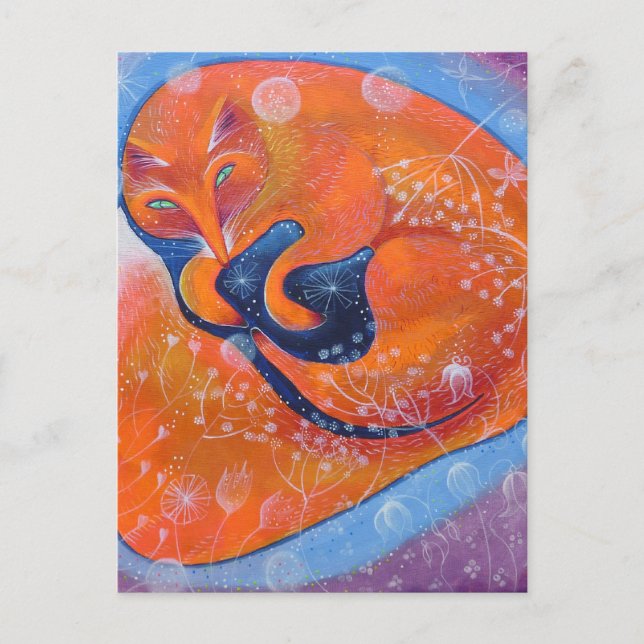Cartão Postal Raposa Vermelha. (Frente)