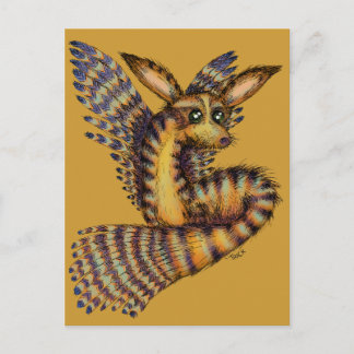 Cartão Postal Raposa Vulpix Voadora do Deserto