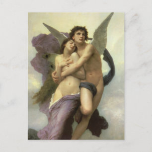 Cartão Postal Rapto (t.c.p. Ravement) de Psyche por Bouguereau