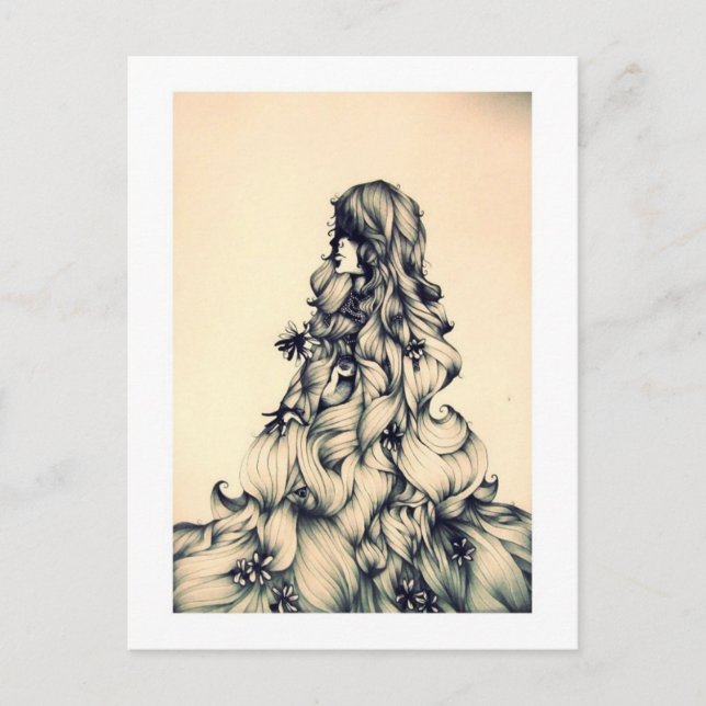 Cartão Postal rapunzel (Frente)