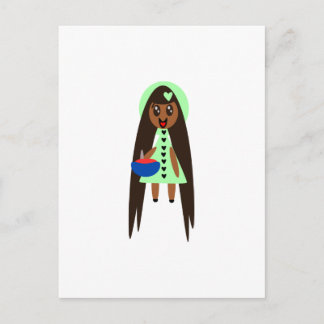 Cartão Postal Rapunzel e a sopa de tomate mágico