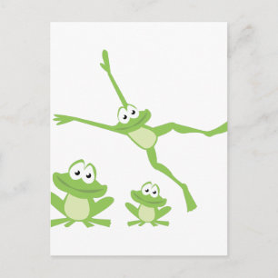 Cartão Postal Rãs Felizes