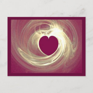 Cartão Postal Raspberry Heart