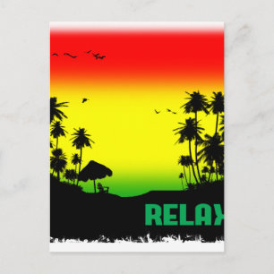 Cartão Postal rasta de relaxamento