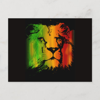 Cartão Postal Rasta Lion