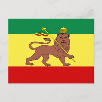 Cartão Postal Rasta Reggae Leão de Judah