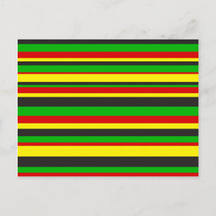 Cartão Postal Rasta Stripes