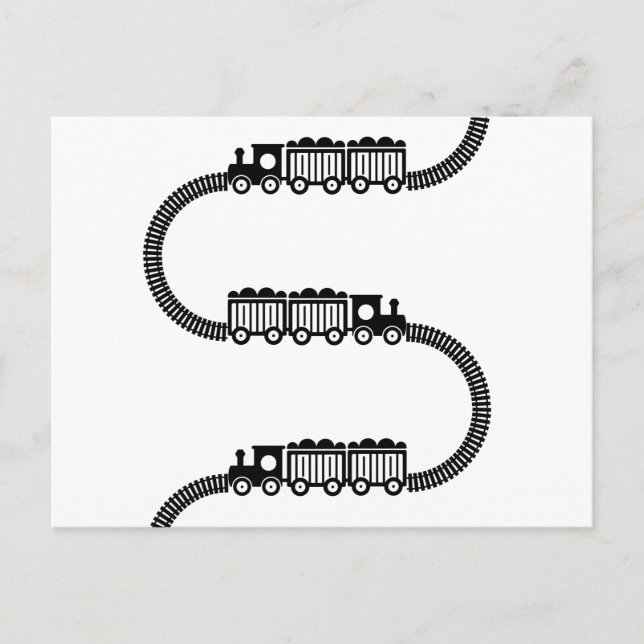 Cartão Postal Rastreamento de Comboios (Frente)