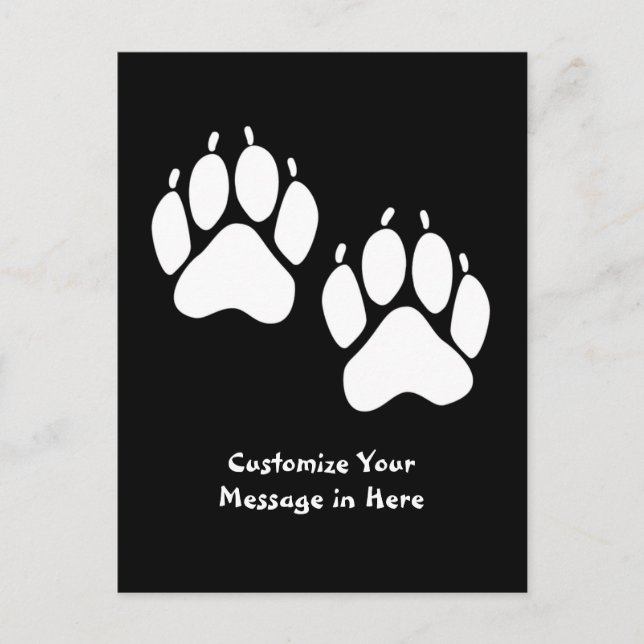 Cartão Postal Rastreio de animais (Frente)