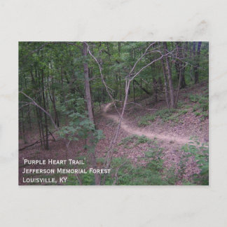 Cartão Postal 'Rastreio do Coração Roxo'