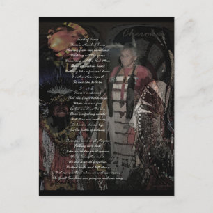 Cartão Postal rastro das lágrimas