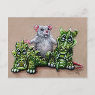 Cartão postal Rat e Dragões