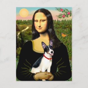 Cartão Postal Rat Terrier - Mona Lisa