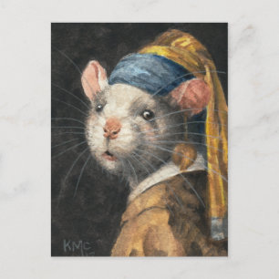 Cartão postal "Rat with a Yogie Earring"