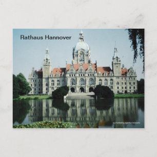 Cartão Postal Rathaus Hannover