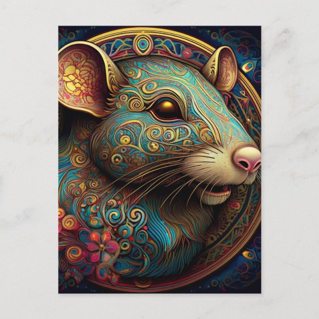 Cartão Postal rato AI (Frente)