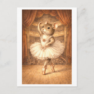 Cartão Postal Rato de carreira como Bailarina