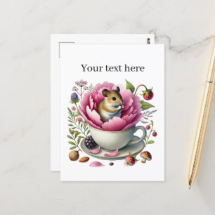 Cartão Postal Rato de equipe de amantes de os animais personaliz