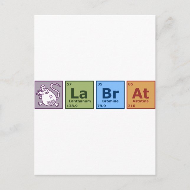 Cartão Postal Rato de laboratório (Frente)