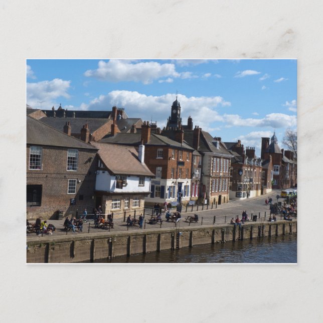 Cartão Postal Rato do Rio Kings Staith York (Frente)