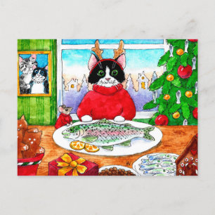 Cartão Postal Rato-gato-gato-do-mato-doce Cartaz de Natal
